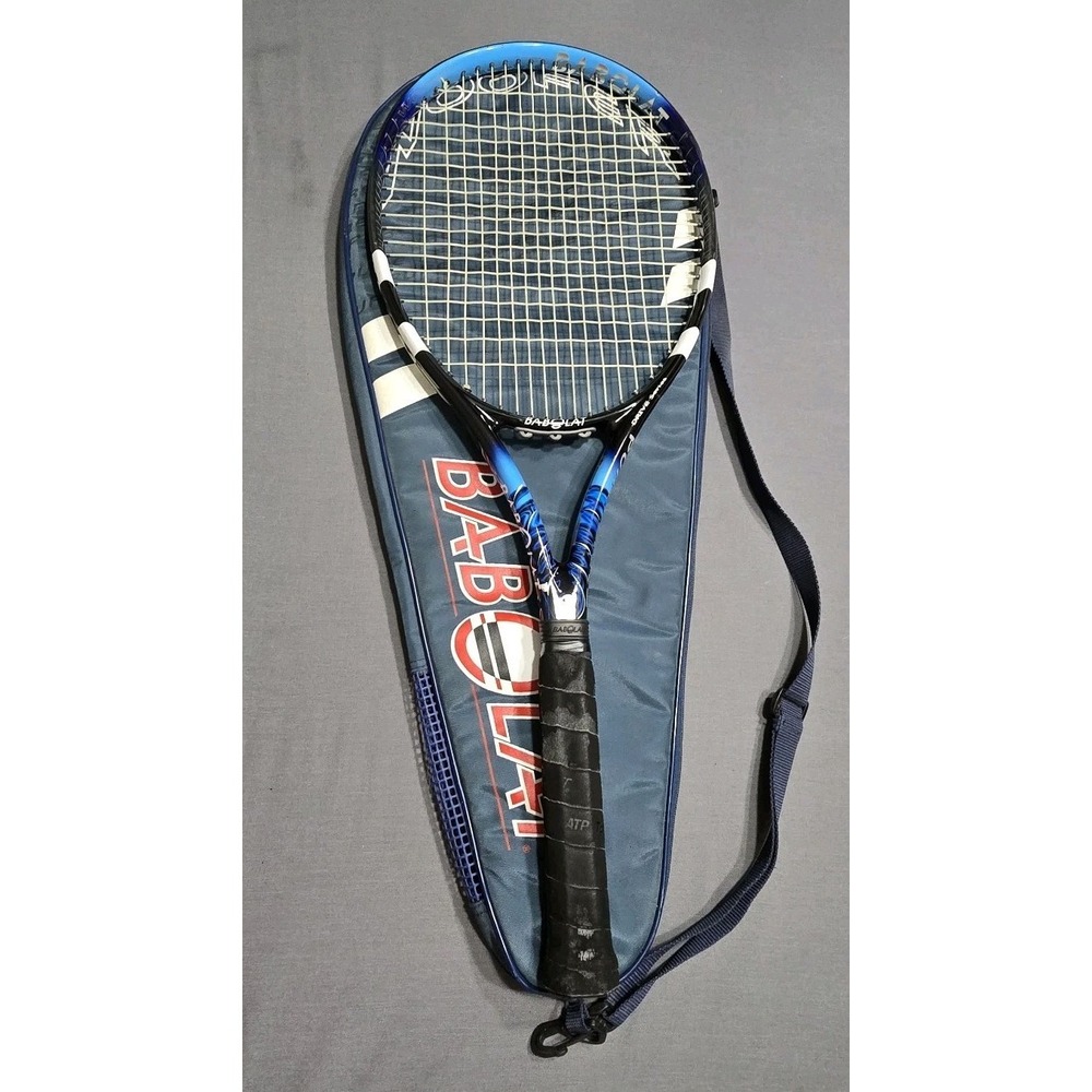 VTG Babolet Pure Drive Woofer Swirly Tennis Racquet With Cover Classic 4.5
